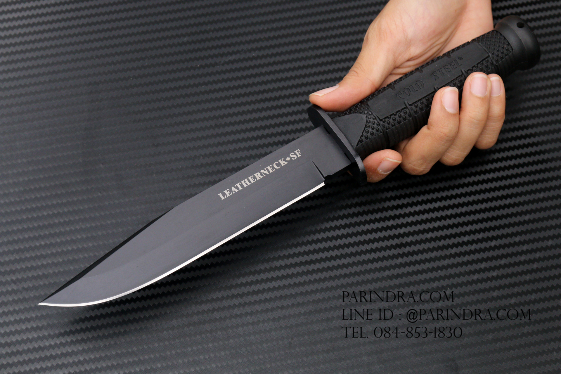 มีดใบตาย COLD STEEL LEATHER NECK SF (OEM) A+ ใบมีดสีดำ