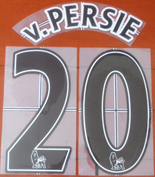 ชุดชื่อและเบอร์ติดเสื้อฟุตบอล #20 ฟาน เพอร์ซี่ สโมสรแมนเชสเตอร์ ยูไนเต็ด (ชุดเยือน EPL 2012/13) PLAYER SIZE ใหม่ / #20 v.PERSIE MANCHESTER UNITED Football Club (Away EPL 2012/13) PLAYER SIZE Name and Number Set NEW