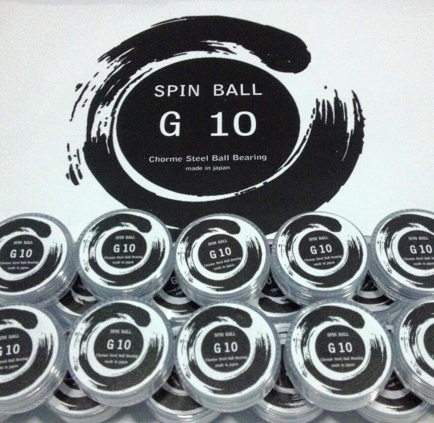 เม็ดลูกปืน Spin Ball G10 (ชุดหน้า-หลัง) สำหรับอัปเกรดล้อจักรยานลูกปืนเรียงเม็ด