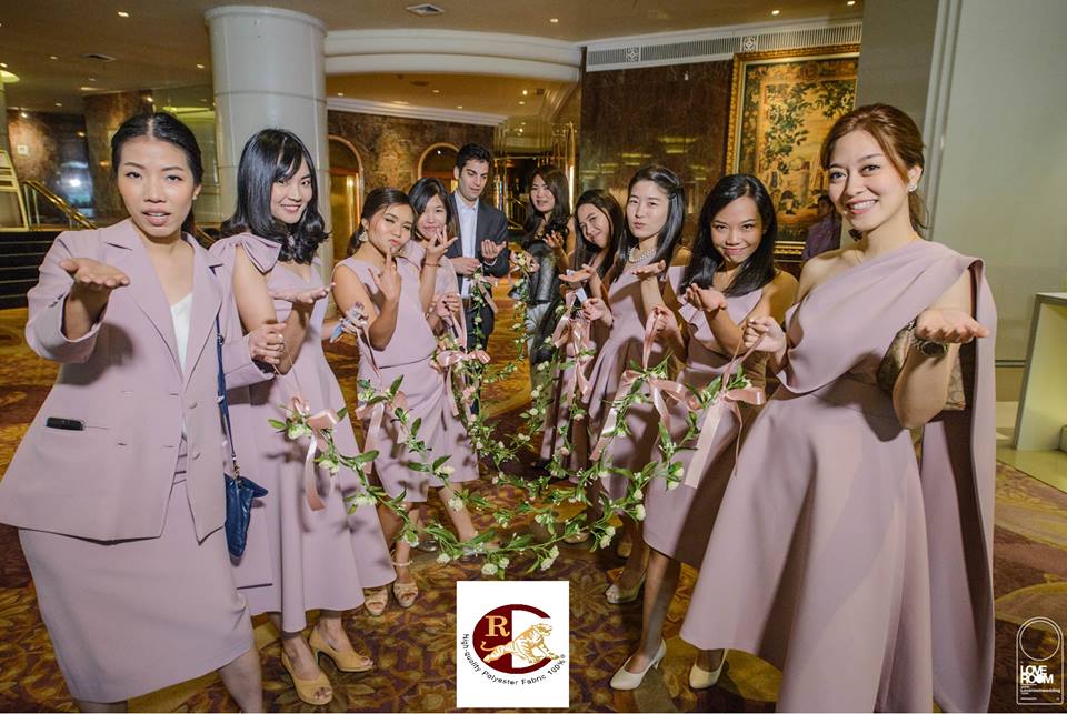 ชุดเพื่อนเจ้าสาว spandex 350 เบอร์ 24