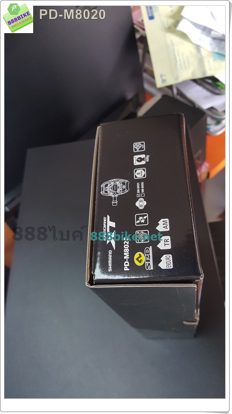 บันใดชิมาโน่ XT, PD-M8020, รุ่นมีปีก, พร้อมคลีท, ไม่มีทับทิม, มีกล่อง