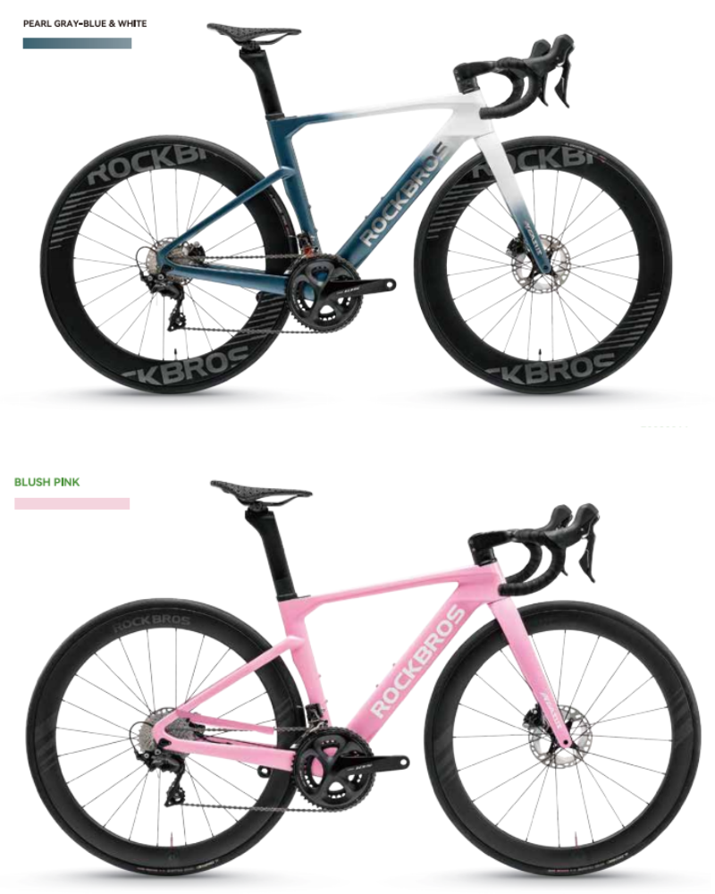 จักรยานเสือหมอบคาร์บอน ROCKBROS PEGASUS R7120 | เกียร์ Shimano 105 2×12 | ดิสก์เบรกไฮดรอลิก | น้ำหนัก 8.1 กก.