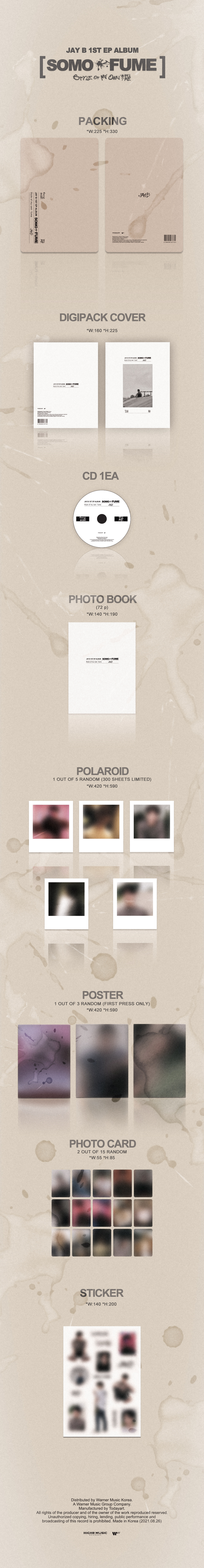 อัลบั้ม #JAY B - Album 1st EP [SOMO:FUME]