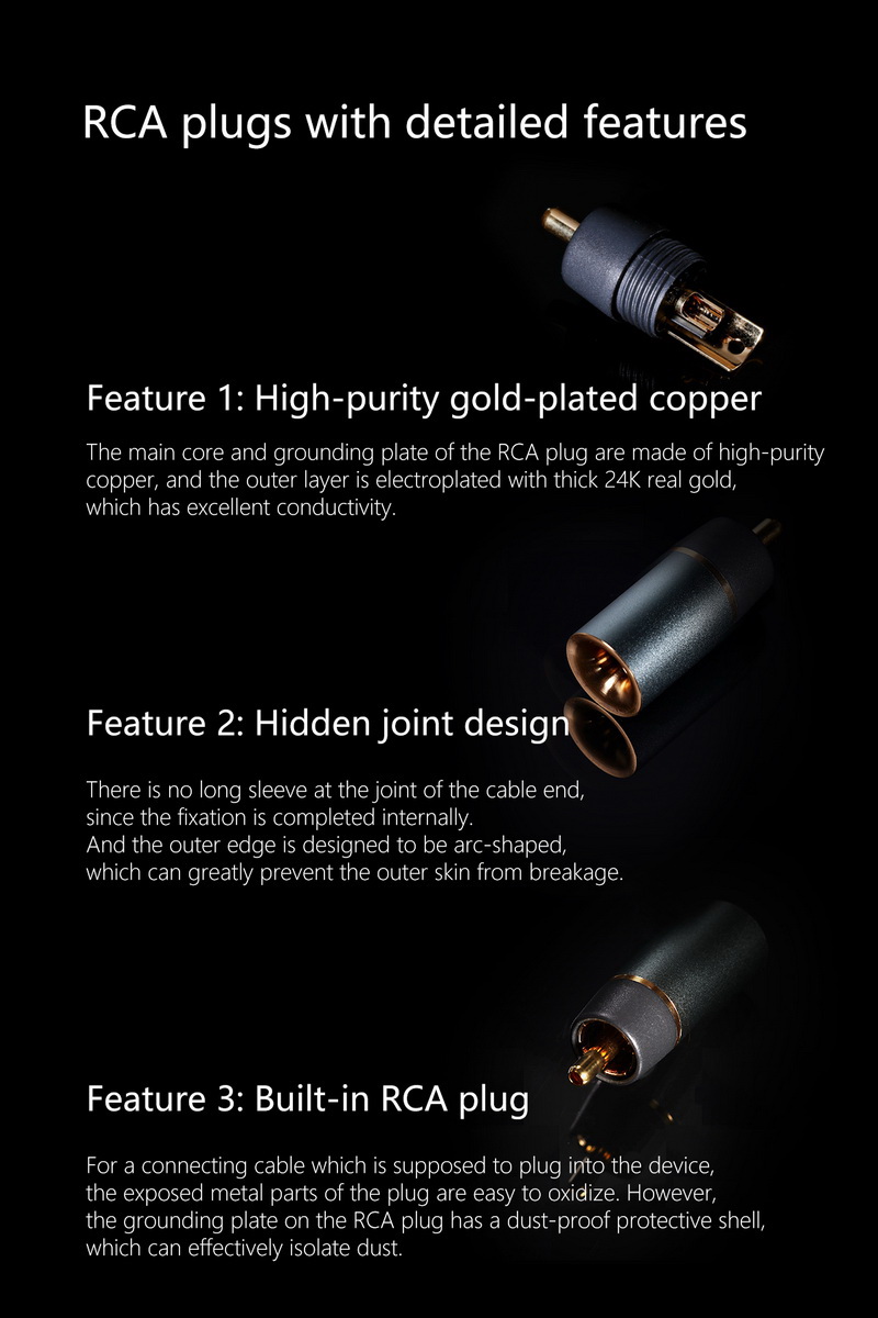 DD RC30B สายสัญญาณเสียง RCA ซ้าย ขวา ออก RCA ซ้าย ขวา สำหรับเครื่องเสียง ประกันศูนย์ไทย