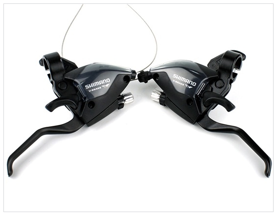 มือเกียร์ติดมือเบรค Shimano ,ST-EF51-A9R ,27สปีด V-Brake
