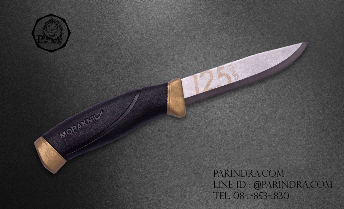 มีด Mora MoraKniv Companion 125 Years Edition Gold สีดำตัดทอง ของแท้นำเข้าจาก Sweden ของแท้ 100%