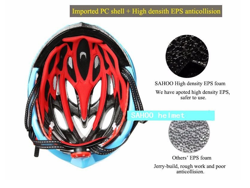 หมวกจักรยาานมีแว่น Sahoo Helmet with Goggles รุ่น 91928(1 เลนส์+1 เลนส์เสริมสีชา)