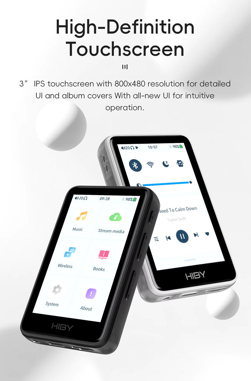 HiBy R1 เครื่องเล่นเพลงจิ๋ว ชิป DAC CS43131 จอทัชสกรีน รองรับ Dual Hi-Res ประกันศูนย์ไทย