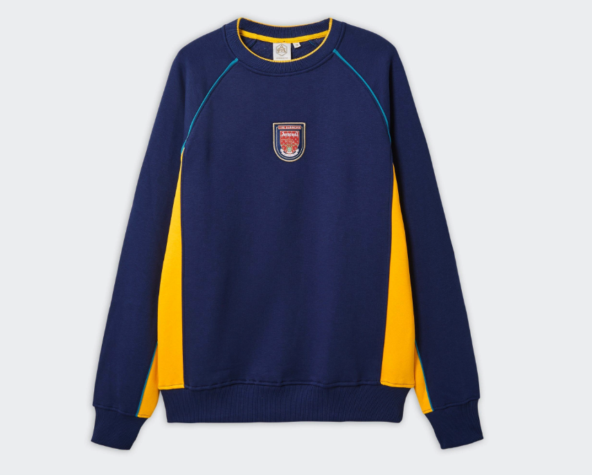 เสื้อสเวตเตอร์อาร์เซนอลย้อนยุค l Retro Panel Sweatshirt ของแท้ สำเนา