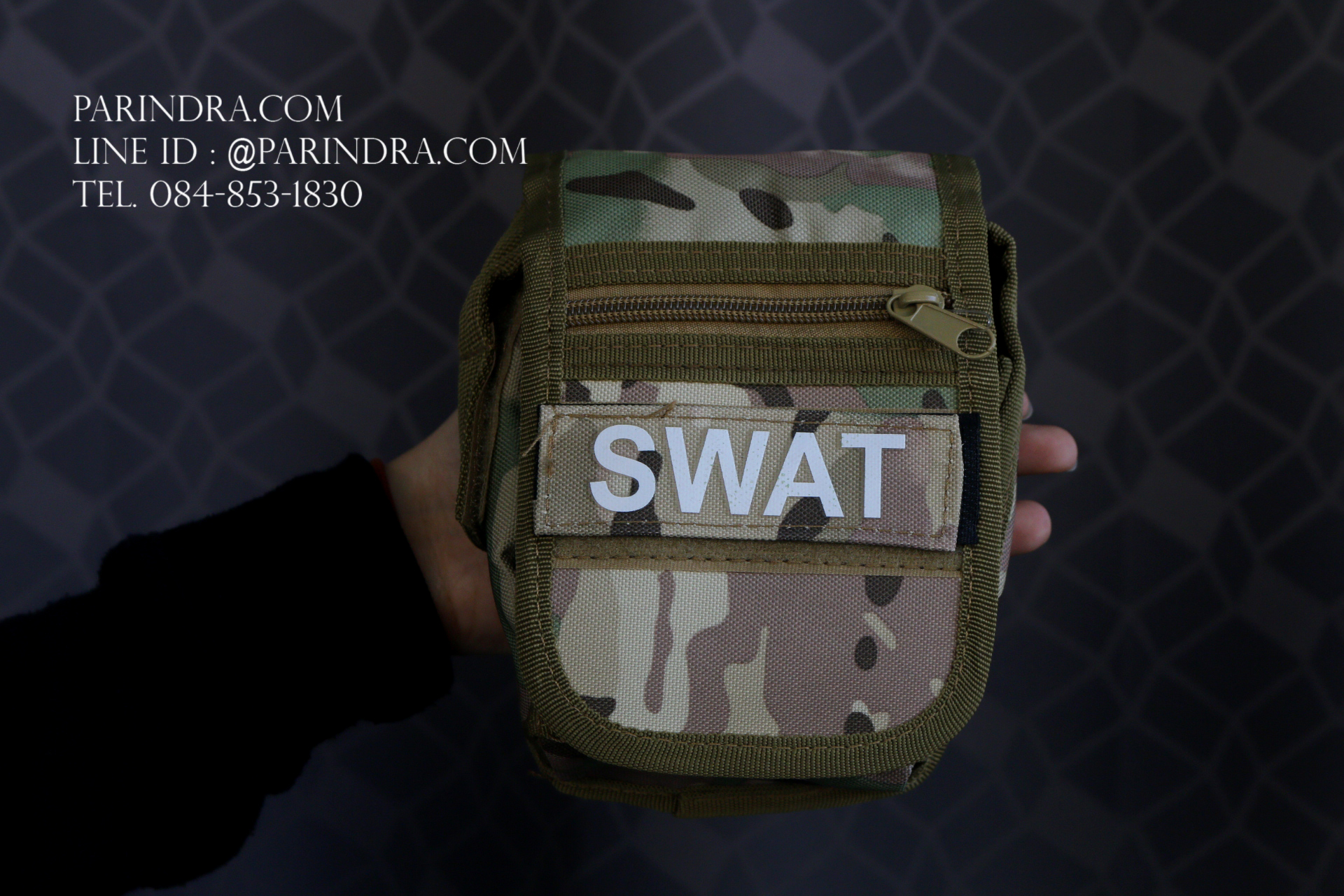 กระเป๋าคาดเอว รุ่น SX-011 ผ้าไนลอนลาย SWAT สีลายพราง