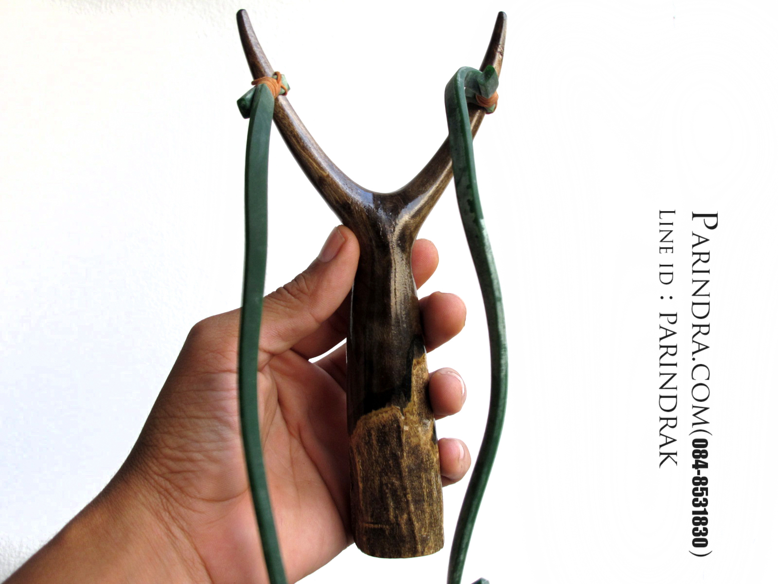 หนังสติ๊กไม้มะเกลือขัดมัน เงา สวยงาม ยิงแม่นๆ A4