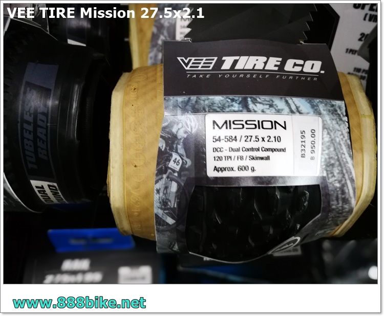 ยางนอกขอบพับ VEE TIRE MISSION 27.5X2.1 ขอบสี 120TPI