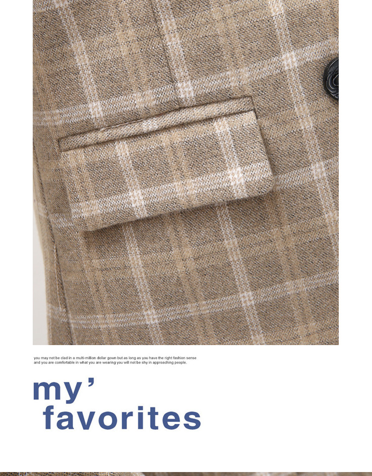 พร้อมเช่า ชุดสูทเด็กชาย สีกากีลายตาราง ** พร้อมเช่าไซส์ 100 , 110 , 120,130,140,150 **