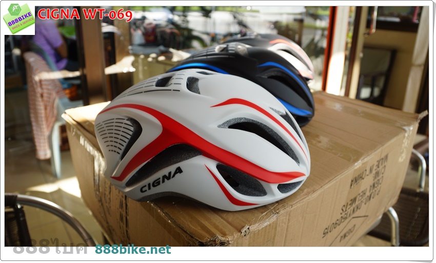 หมวกจักรยาน CIGNA WT069 In-mold ทรงแอโรว์ CIGNA
