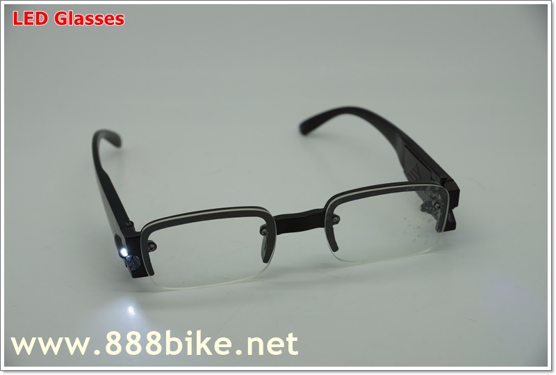 แว่นตา CYCLING SUNGLASSES LED light Anti-fatigue Reading Glasses xp14(อ่านหนังสือหรือปั่นกลางคืน)