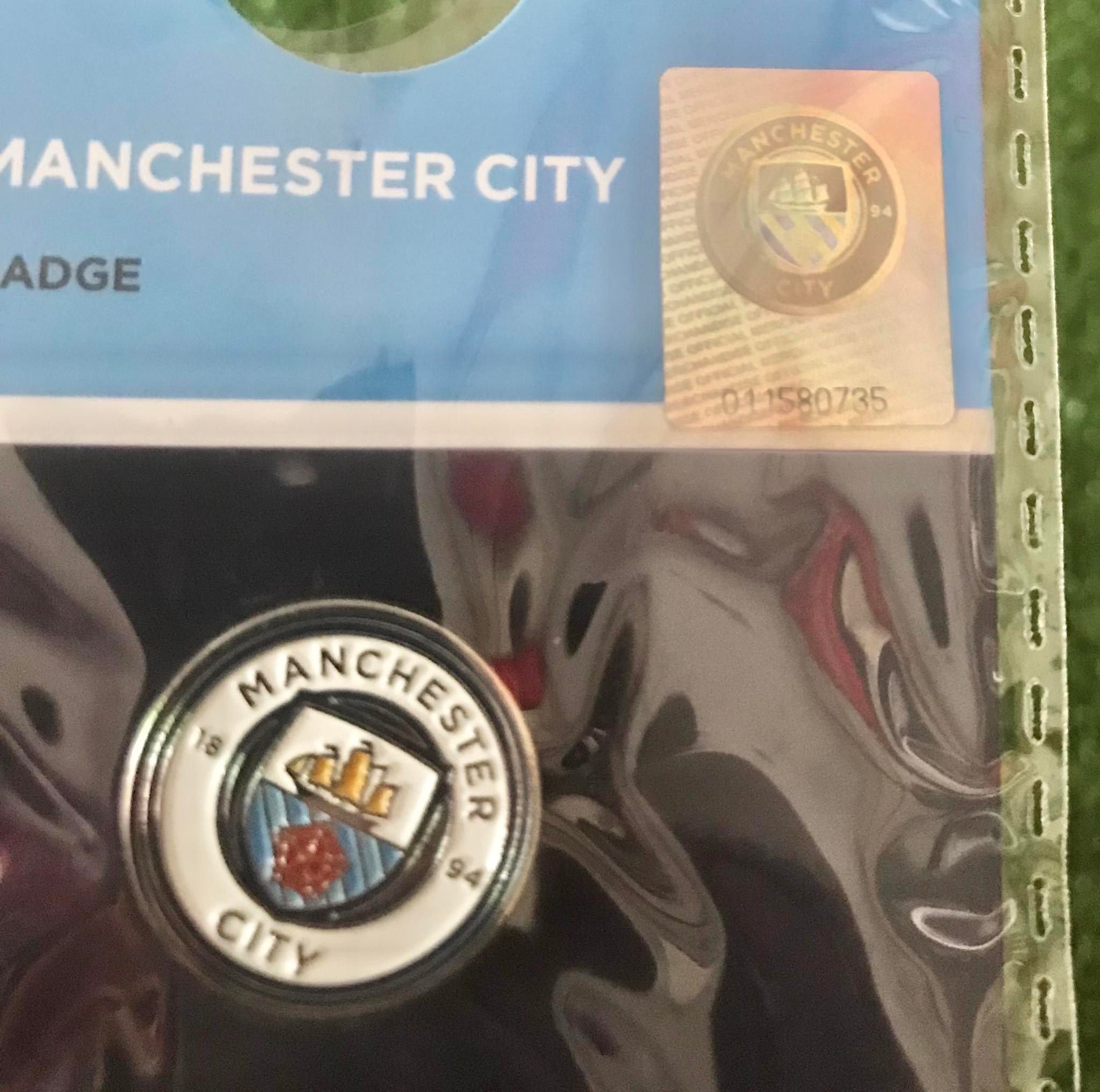 เข็มกลัด ฟุตบอล สโมสรแมนเชสเตอร์ ซิตีิ - ตราสโมสร MCFC ใหม่ / MANCHESTER CITY Football Club PIN - MCFC Logo NEW