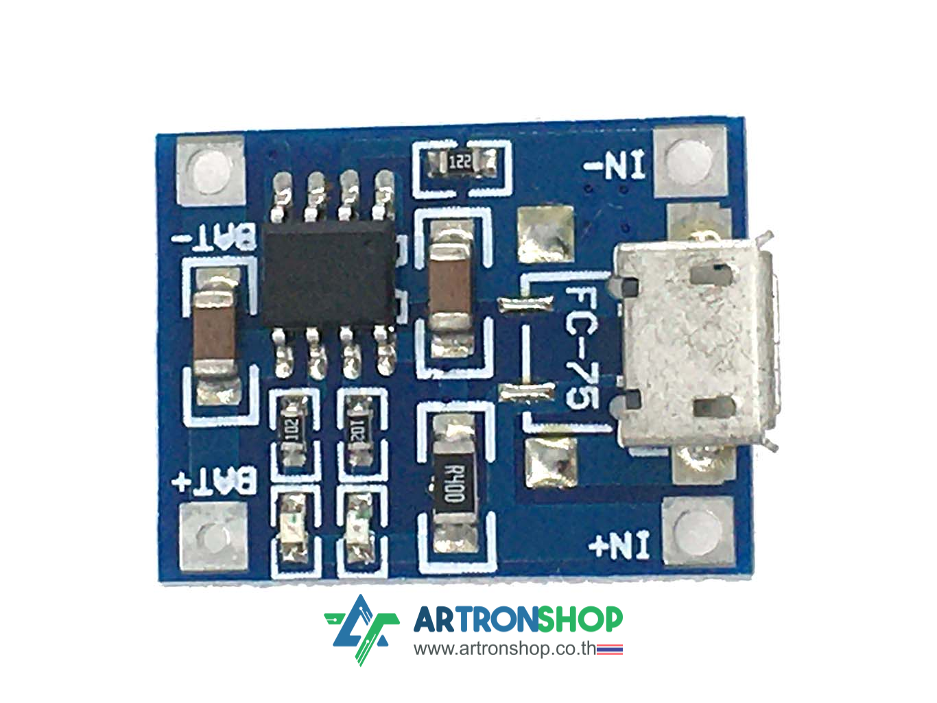 MicroUSB TP4056 1A Lipo Battery Charger Module