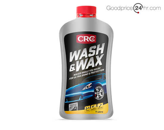 c-186. นํ้ายาล้างรถ สูตรเคลือบเงาบํารุงสีรถ CRC Wash & Wax ขนาด 1L