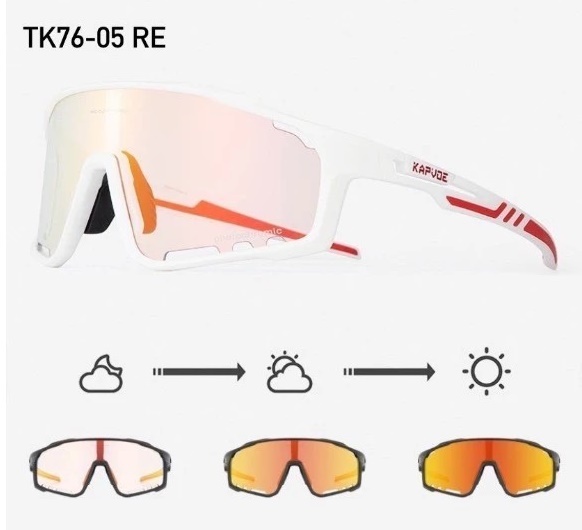แว่นตา KAPVOE รุ่น X76 เลนส์ Photochromic เลนส์สีปรับแสงออโต้ วัสดุ TR90 ที่มีความเหนียวสูง ขาแว่นปรับได้