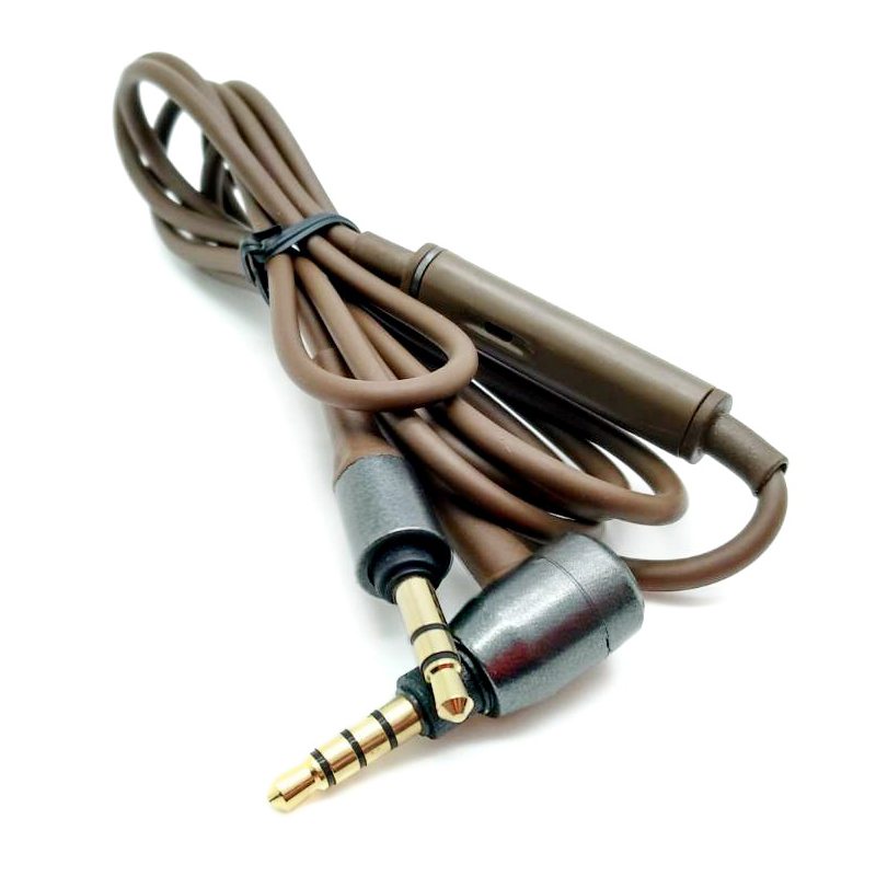 ขายสายเปลี่ยนหูฟัง X-Tips รุ่น Brown สีน้ำตาล พร้อมปุ่มเพิ่ม ลดเสียง
