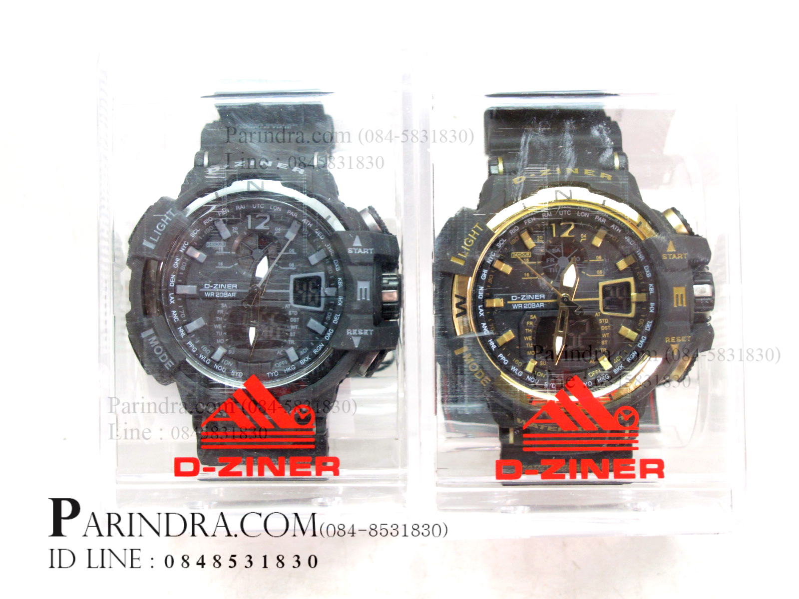 นาฬิกา D-ZINER ขอบเข็มทิศสีทอง