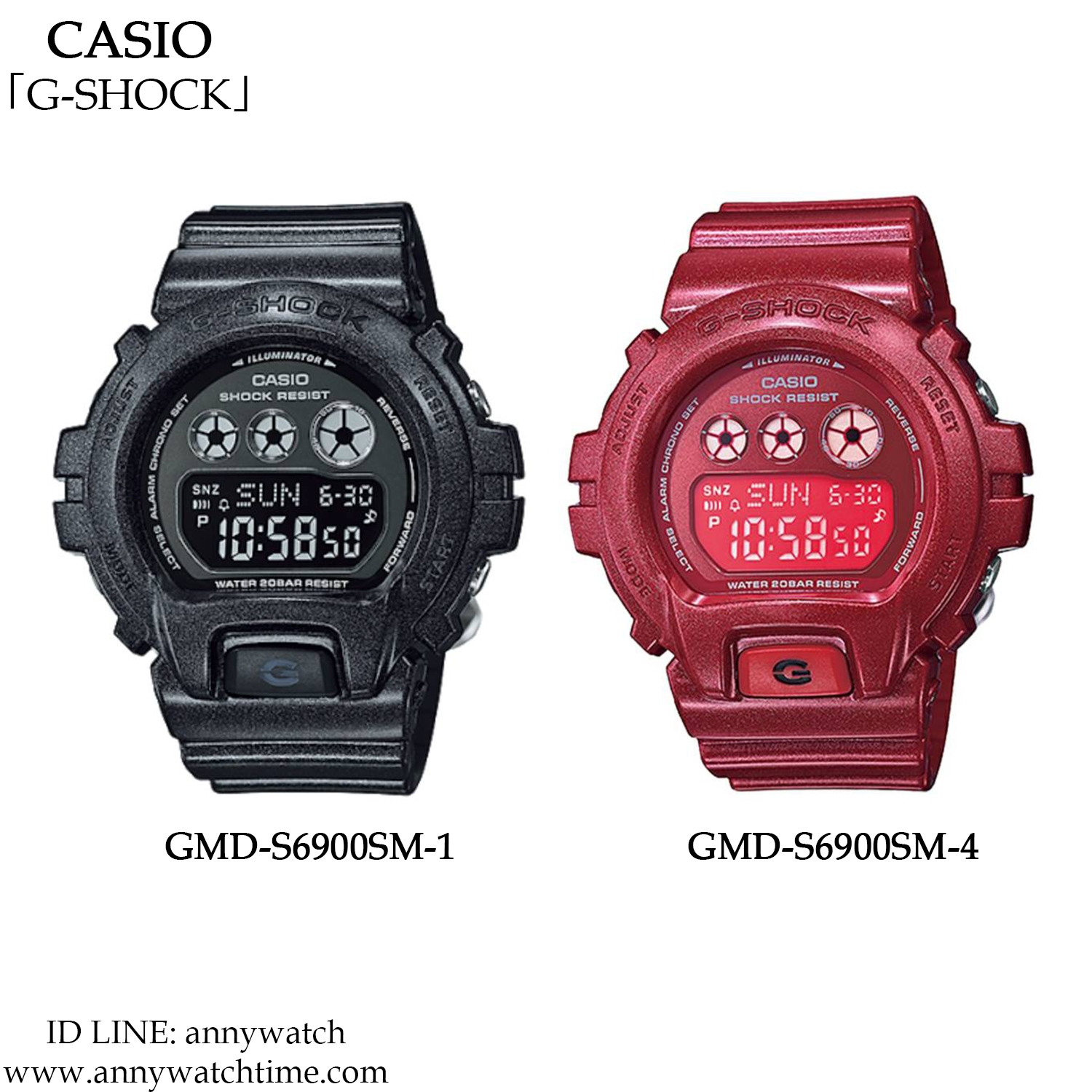 G-SHOCK GMD-S6900SM-1 - จำหน่ายนาฬิกาของแท้ 100% อะไหล่