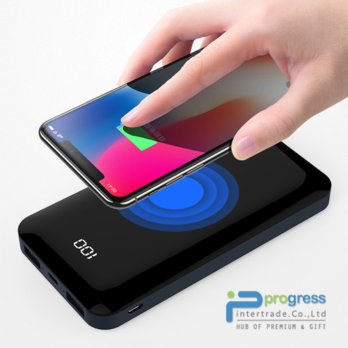 Power Bank W5 Golf Wireless + Full Screen 8000 mAh