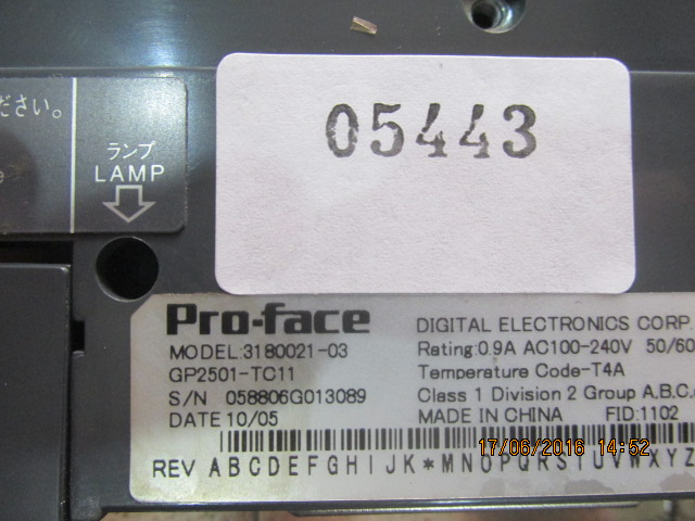 LCD TOUCH SCREEN “ PROFACE ” รุ่น GP2501-TC11