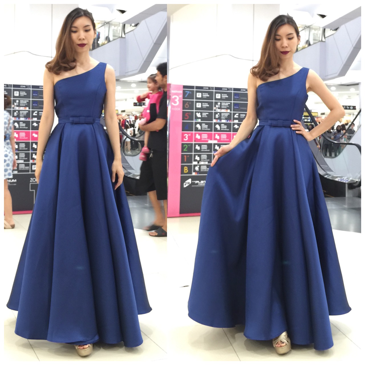 ชุดเพื่อนเจ้าสาว ชุดราตรียาว Freesia - One-shoulder top & Ballgown skirt