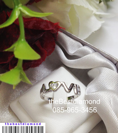 BR975RD===แหวน LOVE น่ารักมากๆๆๆ ใช้แหวน LOVE สื่อรักแทนใจ ได้เลยค่ะ