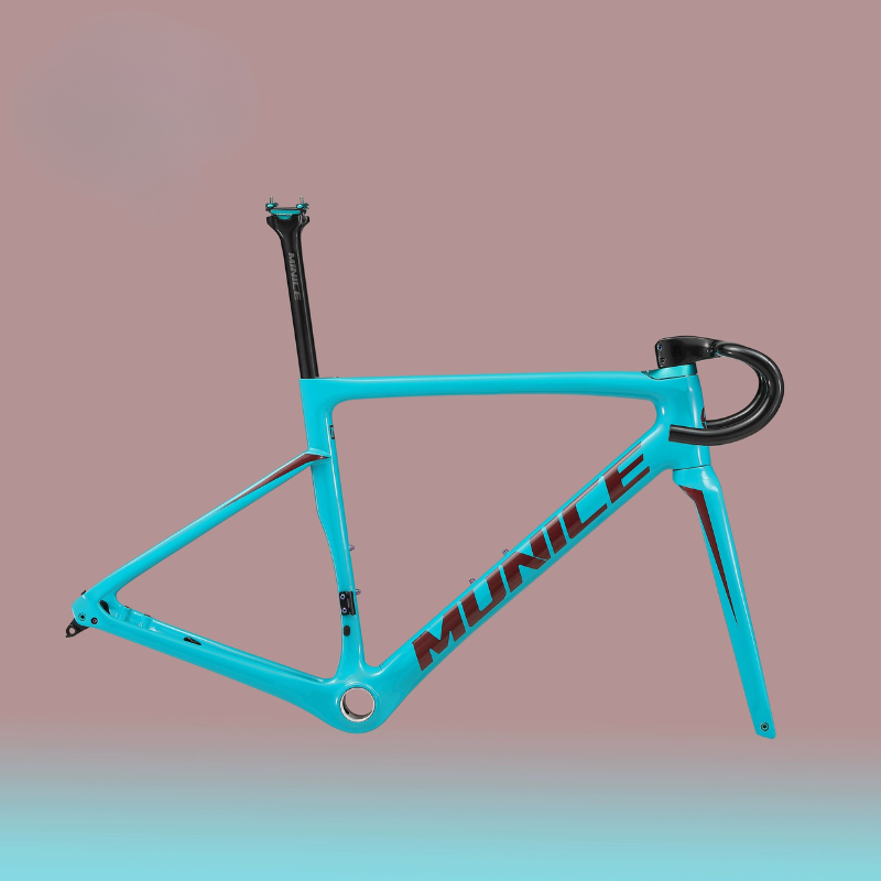 Munice R2 Ultra-Light Carbon Road Frame – Toray T800 + M46, Disc Brake Compatible, 970g, 9 Colors | 5-Year Warranty