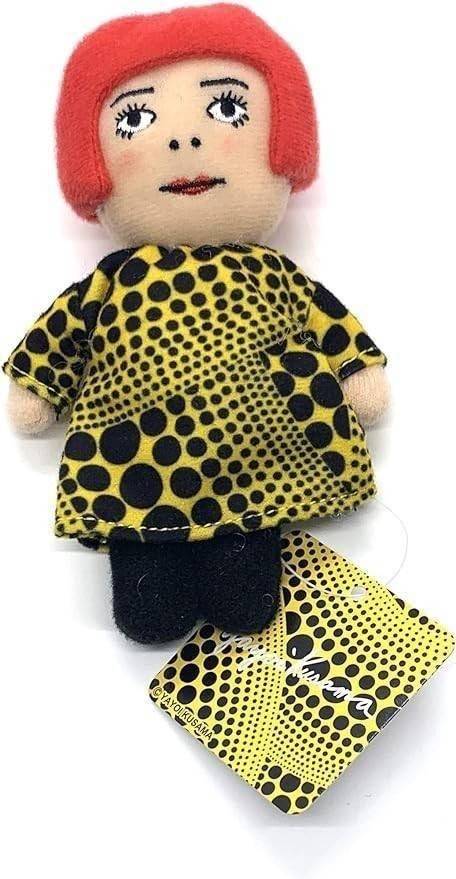 Yayoi Kusama คุณป้าเป็นศิลปินของ Louis Vuitton พวงกุญแจตุ๊กตาคุณย่าย้อย