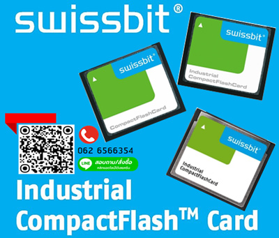 Swissbit, SFCF0256H1BK1WI-I-MS-513-STD, 256MB ,SLC, Industrial CompactFlash Card