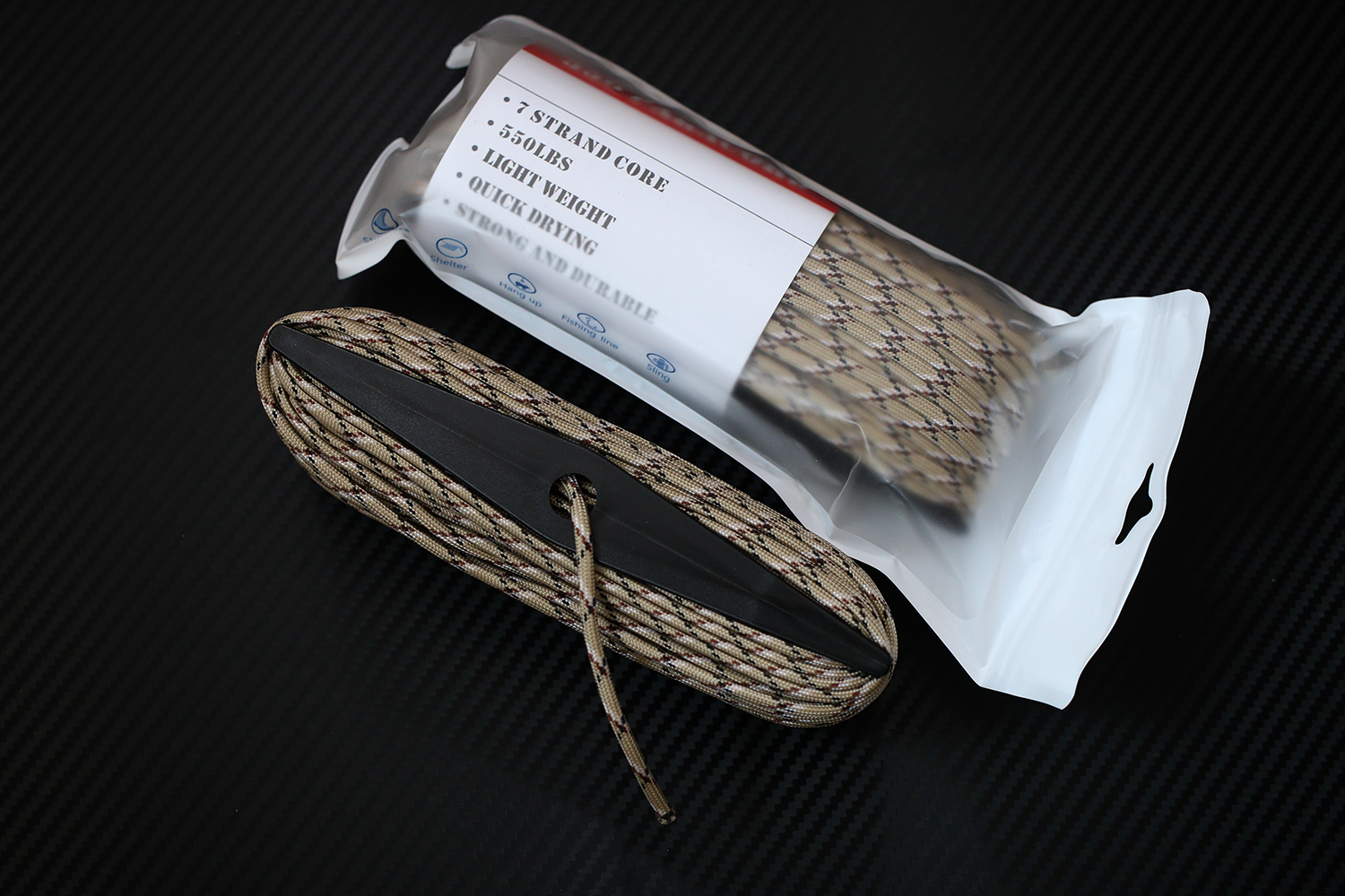 เชือกพาราคอร์ด PARACORD 550 คุณภาพสูง # DESERT CAMO ใช้ได้งานได้เอนกประสงค์