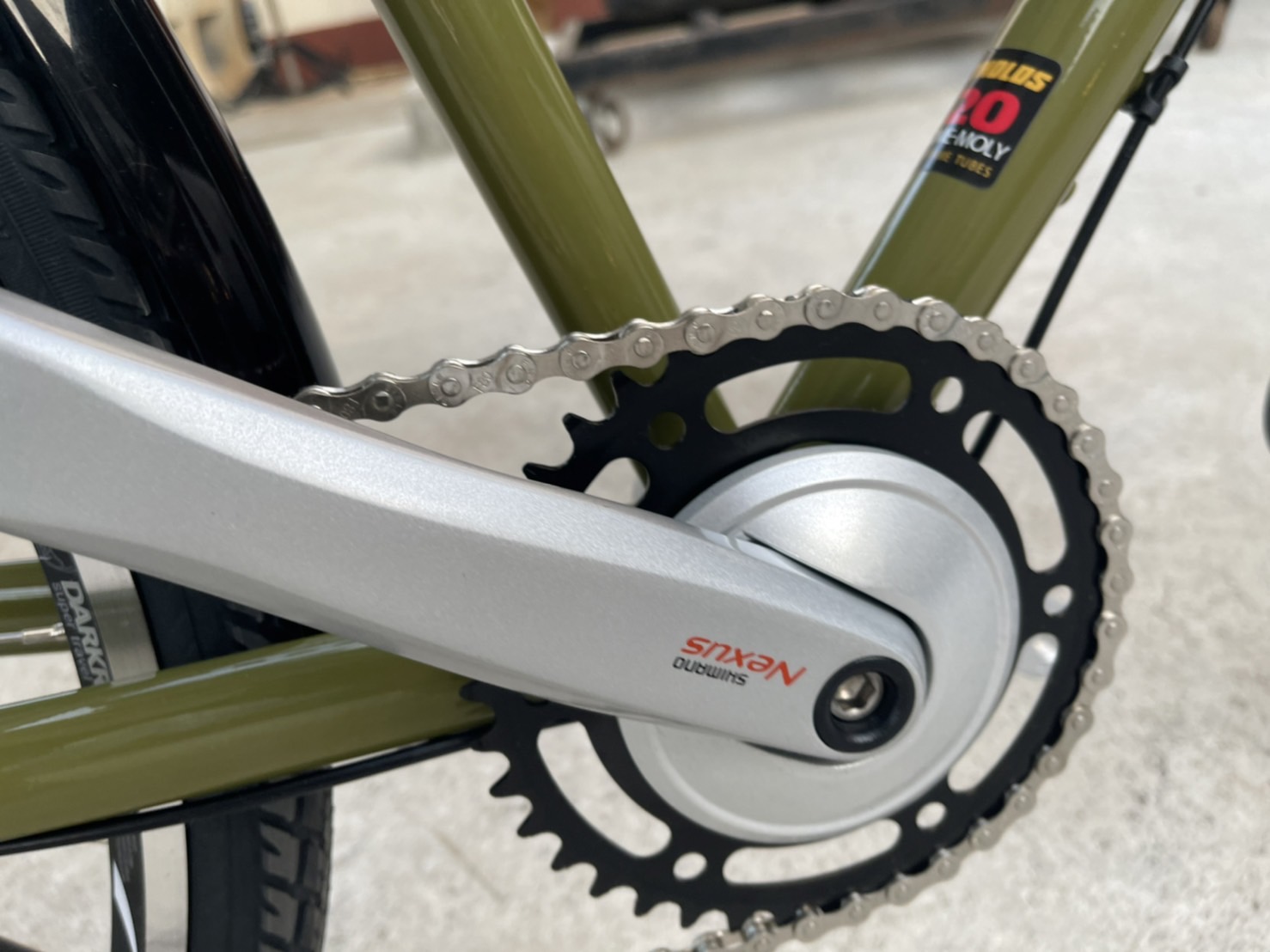 จักรยานกราเวล DARKROCK SUPER TRAVEL 700C GRAVEL BIKE 700C เกียร์ดุม NEXUS ไฟหน้า LED