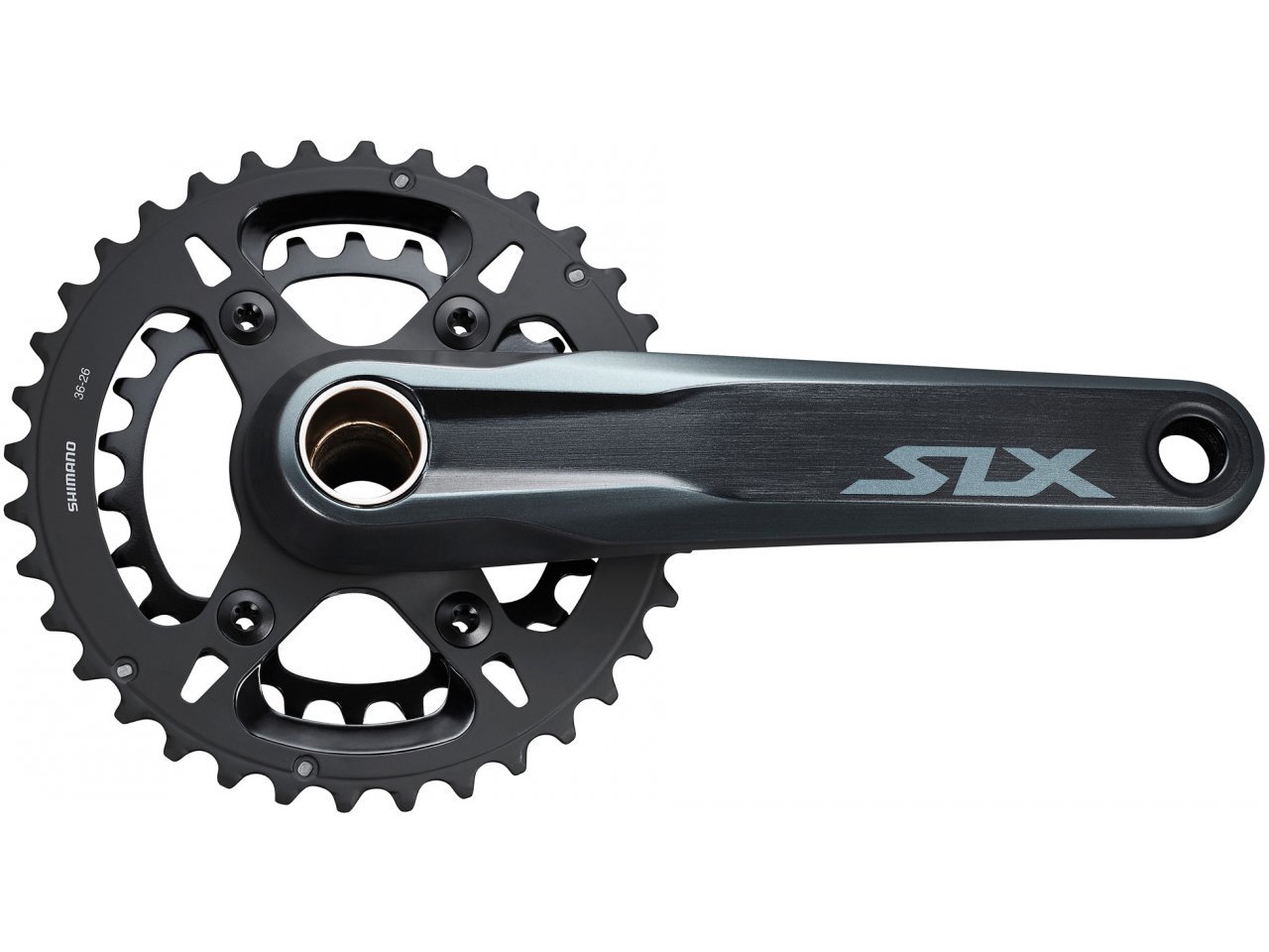 SHIMANO จาน SLX, FC-M7120-B2, บู๊ทสเปค, 2 ชั้น, 36X26T, 170MM, 175MM (ไม่มีกะโหลก)