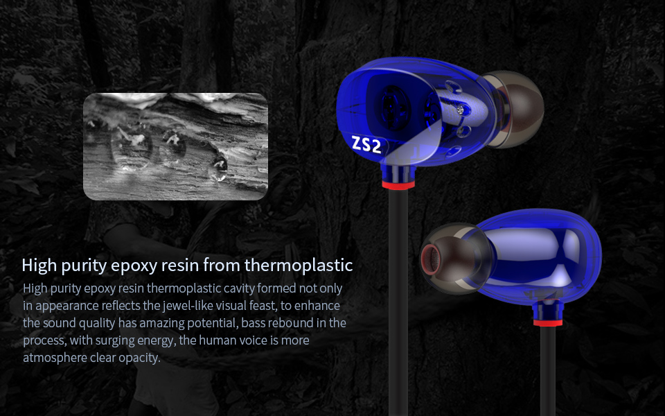 ขาย หูฟังอินเอียร์ KZ ZS2 หูฟังแบบ 2Driver รุ่นล่าสุด เพิ่มSubwoofer ให้เบสหนักขึ้น