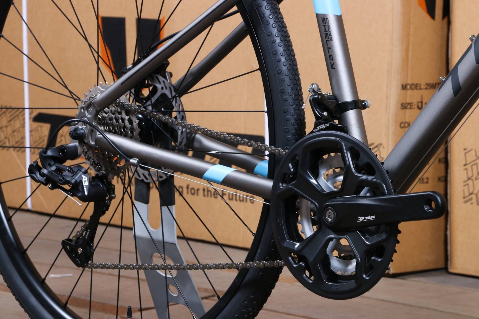 TEAM Shelley New Hybrid Shimano/ltwoo 24sp(3*8) Hydraulic Disc Brake 700c wheelset