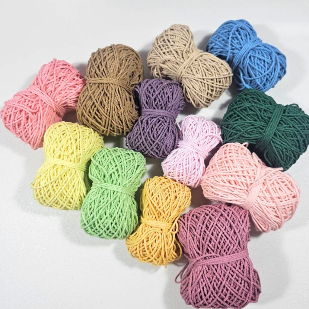 [สินค้าเฉพาะไลฟ์] เชือกฟอกคละสี น้ำหนักรวม 400 กรัม