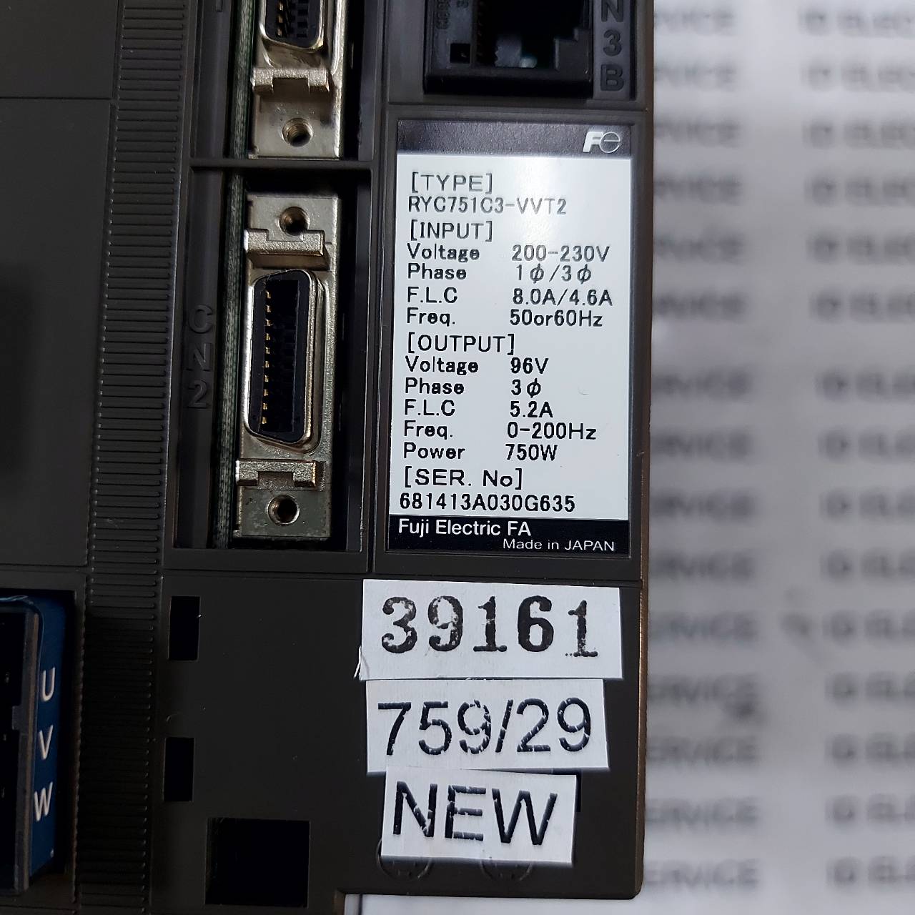 RYC751C3-VVT2 SERVO DRIVE " FUJI "