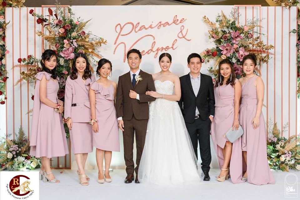 ชุดเพื่อนเจ้าสาว spandex 350 เบอร์ 24