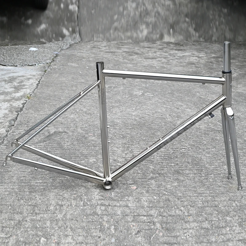 DARKROCK 702 Road Bike Frame with Fork, Cr-Mo Steel 4130 bicycle frame 700C steel frame