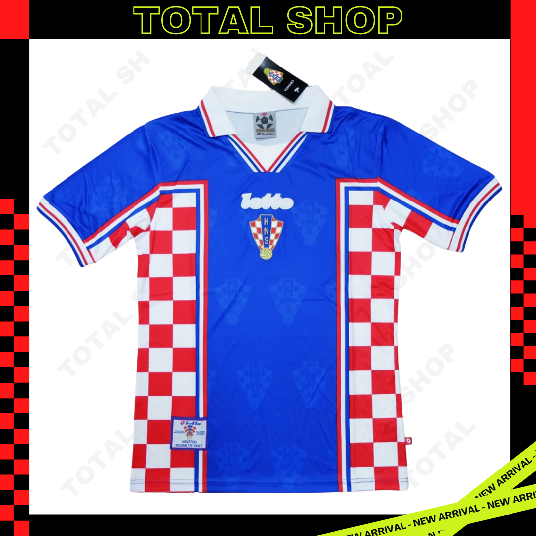 Croatia 1998 World Cup Vintage Jersey เสื้อบอลโครเอเชีย เสื้อโครเอเชียย้อนยุค HNS