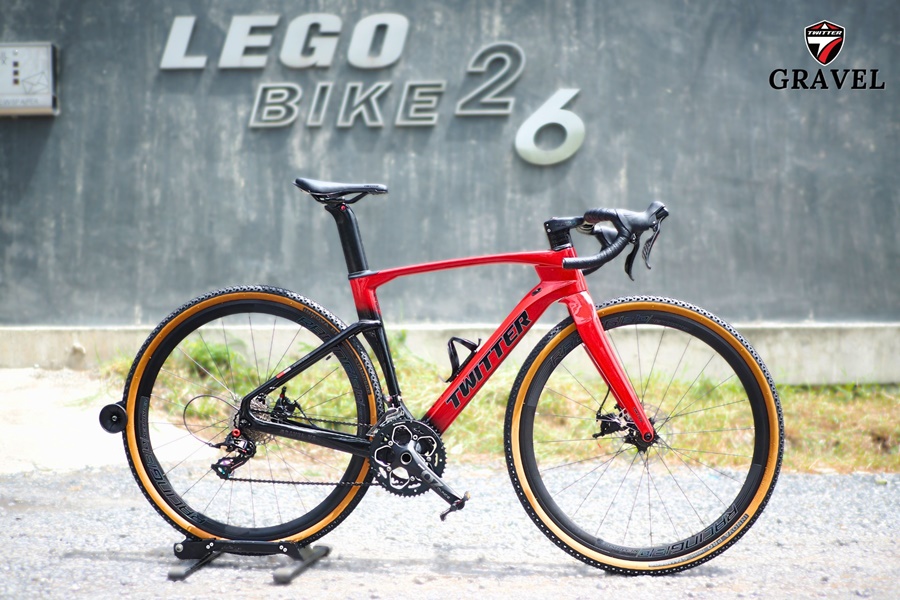เสือหมอบ Twitter Gravel V2 24 เฟรมคาร์บอน ซ่อนสาย เกียร์ RETROSPEC 2*12 สปีด ล้อ 700C ปี 2022