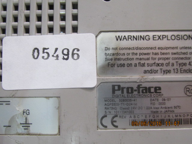 LCD TOUCH SCREEN “ PROFACE ” รุ่น AGP3500-T1-D24-M