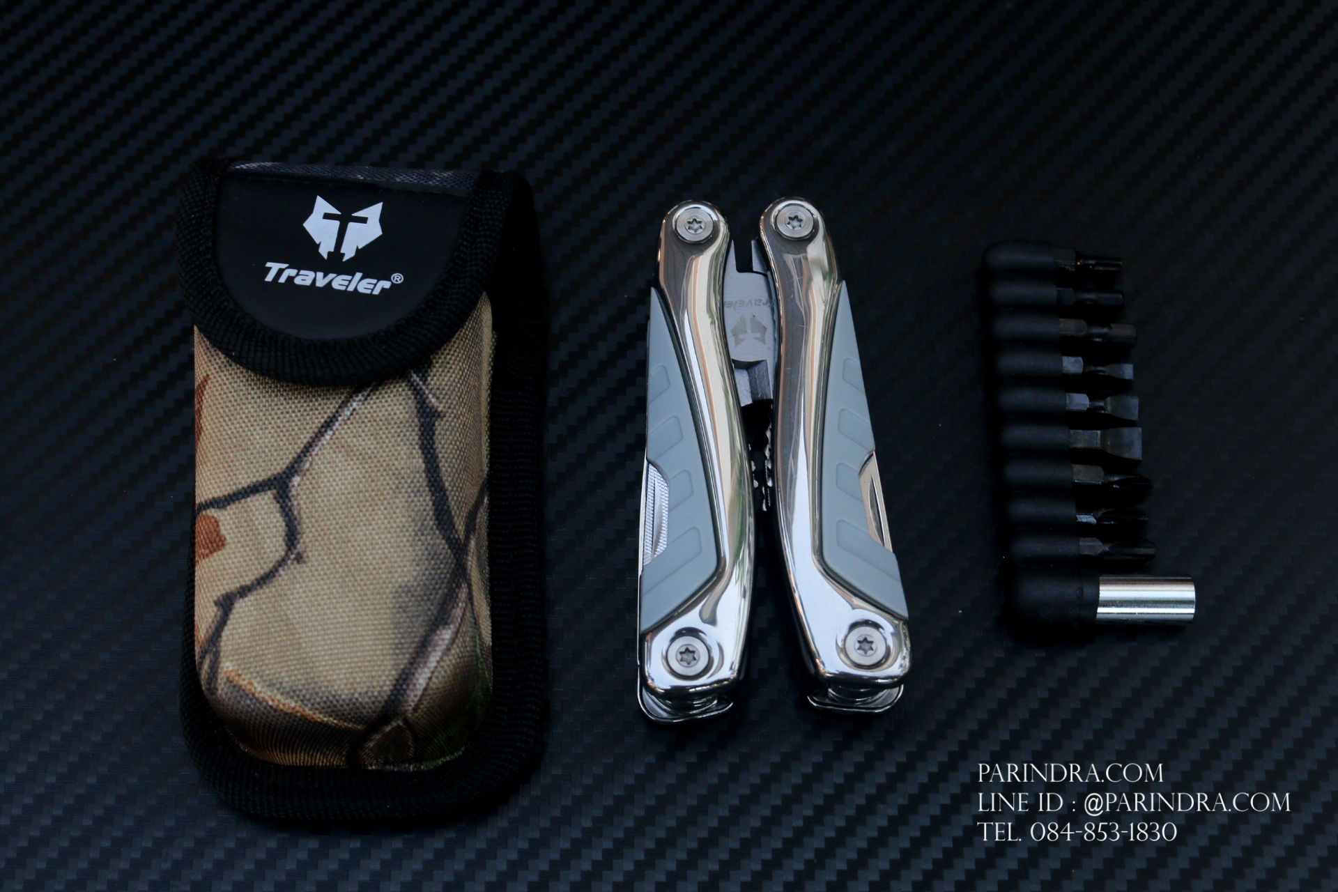 ชุดเครื่องมือเอนกประสงค์ Traveler Multi - tools (ตัวใหญ่) มีตัวล๊อค ใช้ดีมาก #TRV002