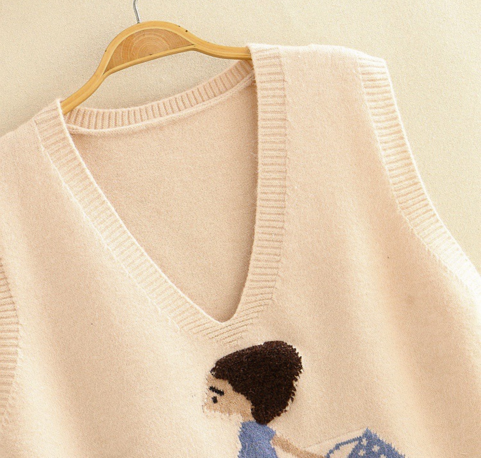 เสื้อกั๊กไหมพรมนุ่ม
