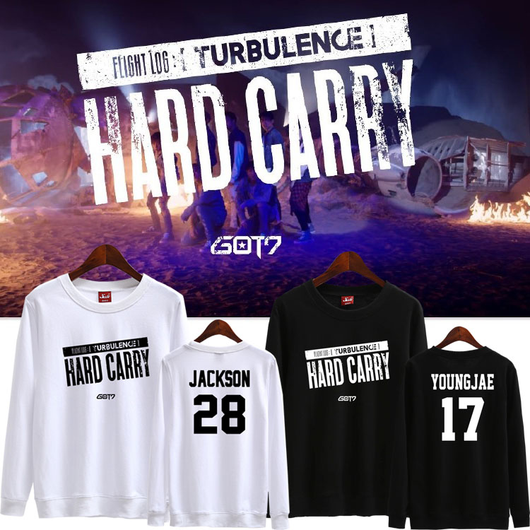เสื้อแขนยาว (Sweater) GOT7 Hard Carry (ชื่อเมมเบอร์)