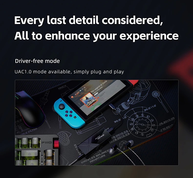 FiiO KA17 DAC/AMP พกพาชิป DAC คู่ ES9069Q จอ Dot Matrix รองรับ MQA Hi-Res ประกันศูนย์ไทย