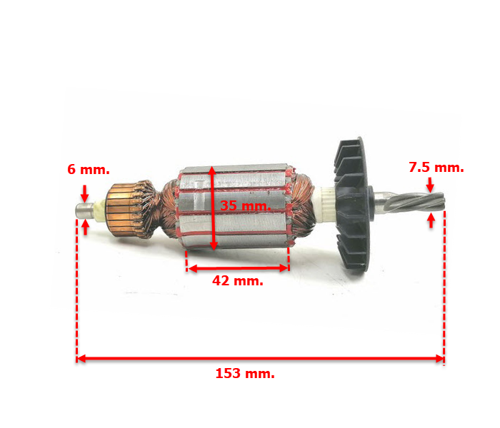 ทุ่น สว่านโรตารี่ BOSCH GBH 2-24, 2SE (5ฟัน)